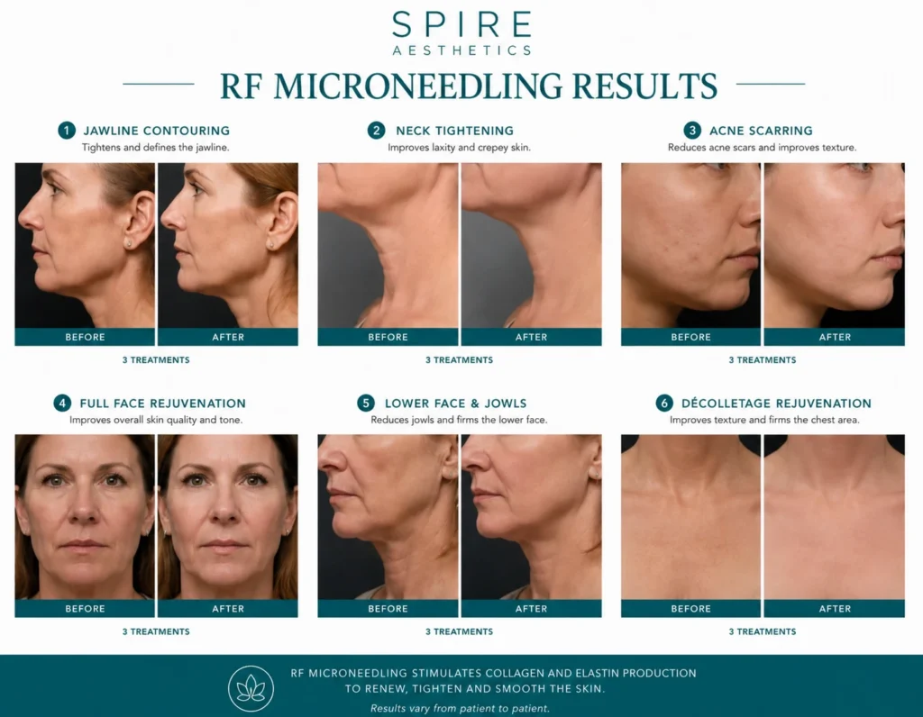 RF Microneedling Skin tightening Garston results