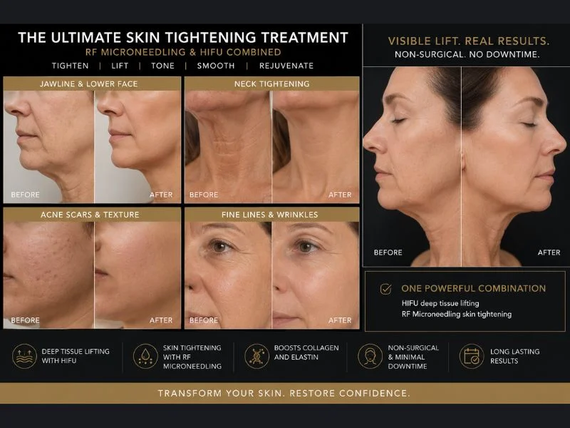 Results of combined treatment for the ultimate skin tightening treatment Garston